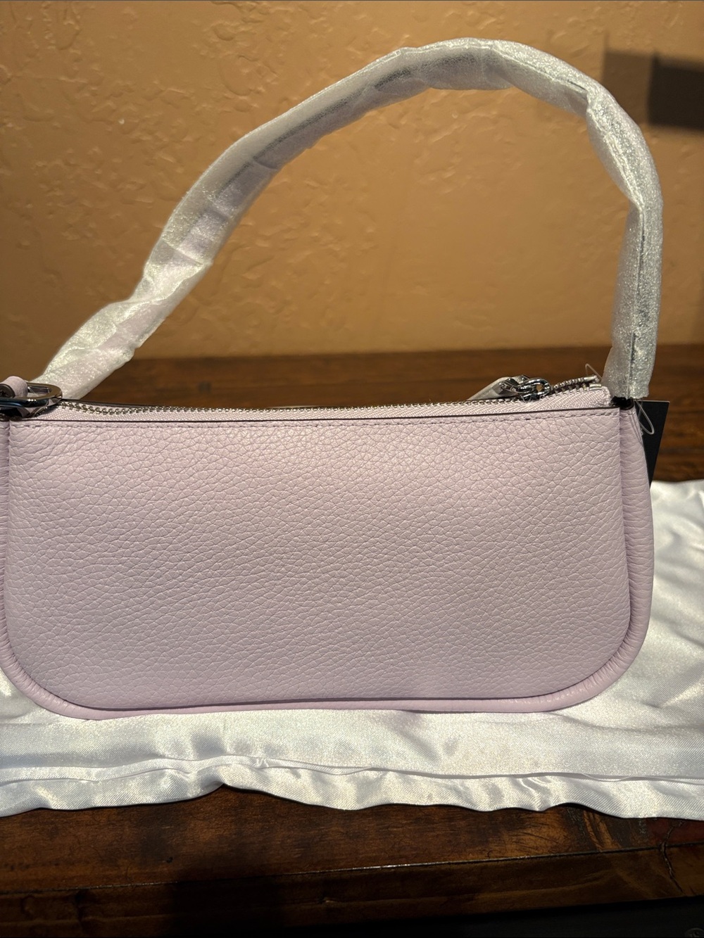 kate spade NWT Kayla Light Lilac Pebbled Leather Clutch or Crossbody MSRP $189 - Picture 7 of 11